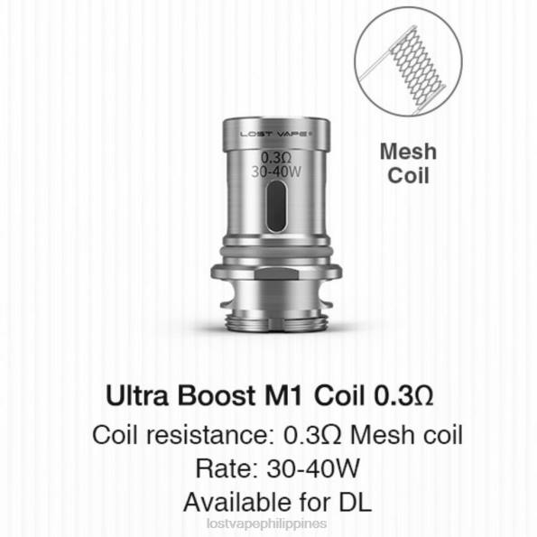Lost Vape Pods Near Me - Lost Vape Ultra Boost Coils (5-Pack) M1 V2 0.3ohm 848X346